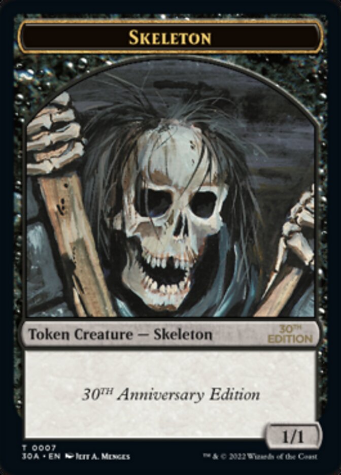 Skeleton Token [30th Anniversary Tokens] Magic: The Gathering