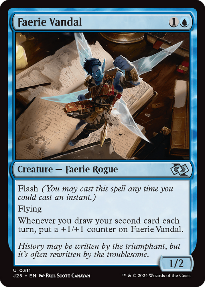 Faerie Vandal [Foundations Jumpstart] Magic: The Gathering