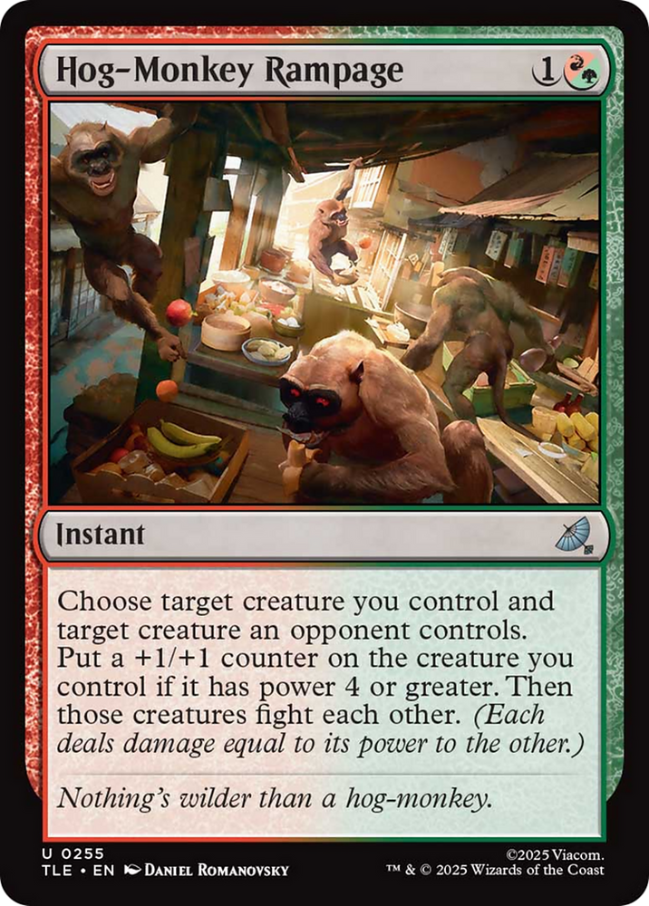 Hog-Monkey Rampage [Avatar: The Last Airbender: Eternal-Legal] Magic: The Gathering