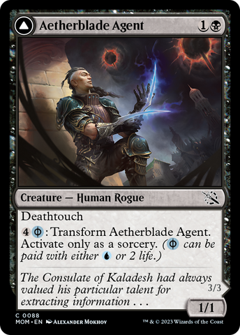 Aetherblade Agent // Gitaxian Mindstinger [March of the Machine] Magic: The Gathering
