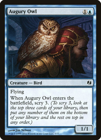 Augury Owl [Duel Decks: Venser vs. Koth] Magic: The Gathering
