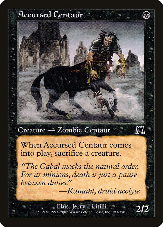 Accursed Centaur [Onslaught] Magic: The Gathering