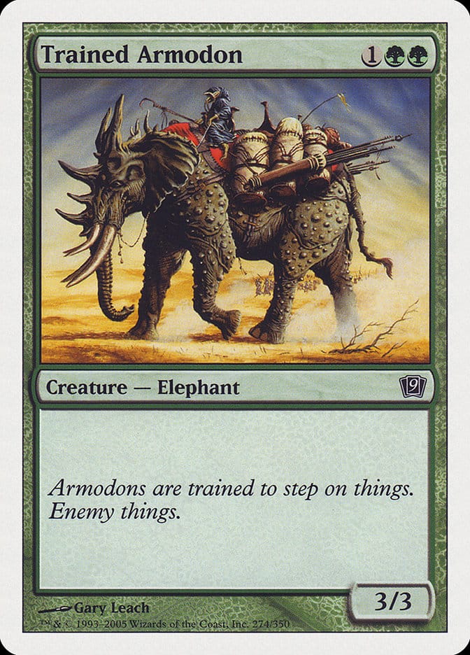 Trained Armodon [Ninth Edition] Magic: The Gathering