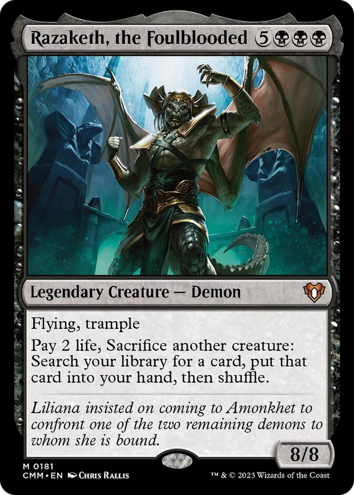 Razaketh, the Foulblooded [Commander Masters] Magic: The Gathering