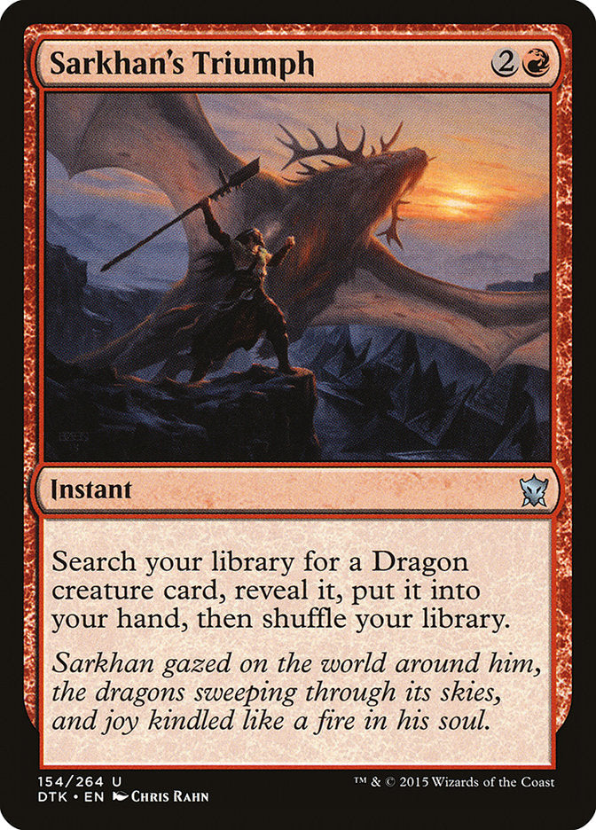 Sarkhan's Triumph [Dragons of Tarkir] Magic: The Gathering