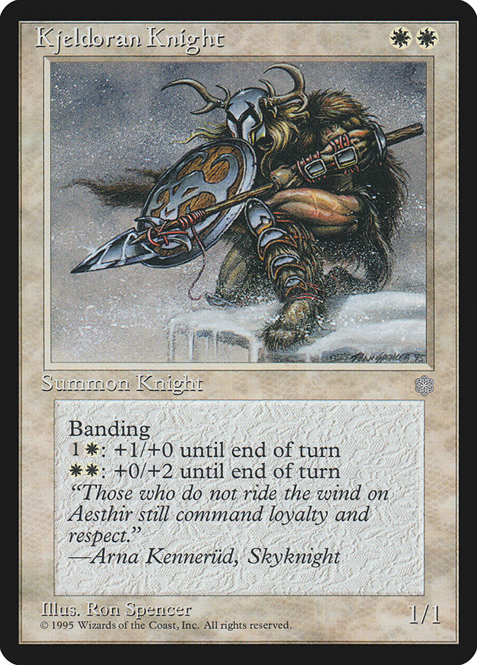 Kjeldoran Knight [Ice Age] Magic: The Gathering