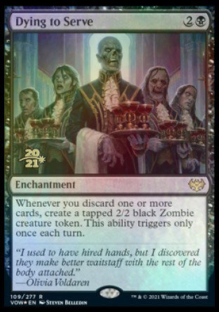 Dying to Serve [Innistrad: Crimson Vow Prerelease Promos] Magic: The Gathering