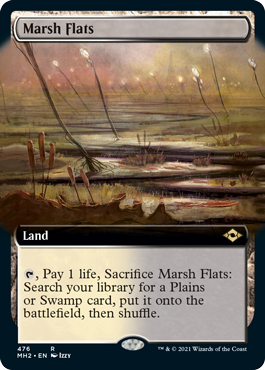 Marsh Flats (Extended Art) [Modern Horizons 2] Magic: The Gathering