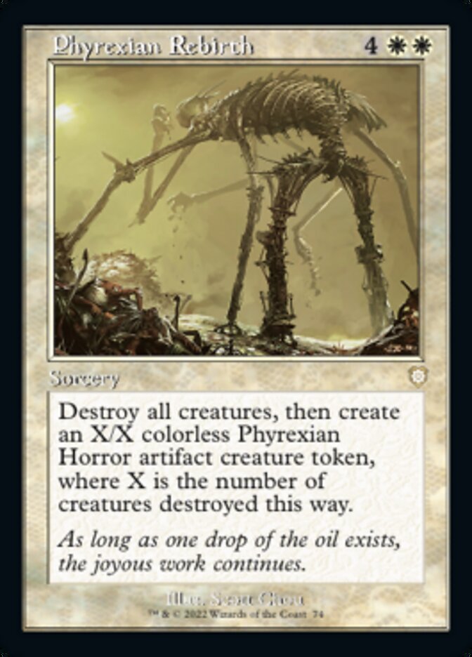 Phyrexian Rebirth (Retro) [The Brothers' War Commander] Magic: The Gathering