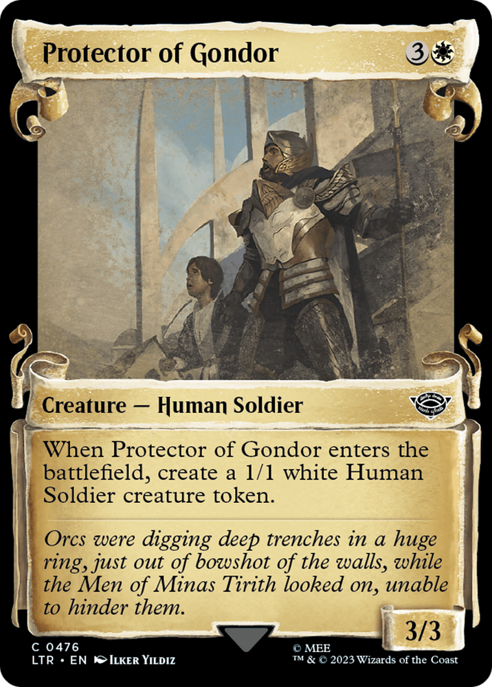 Protector of Gondor [The Lord of the Rings: Tales of Middle-Earth Showcase Scrolls] Magic: The Gathering