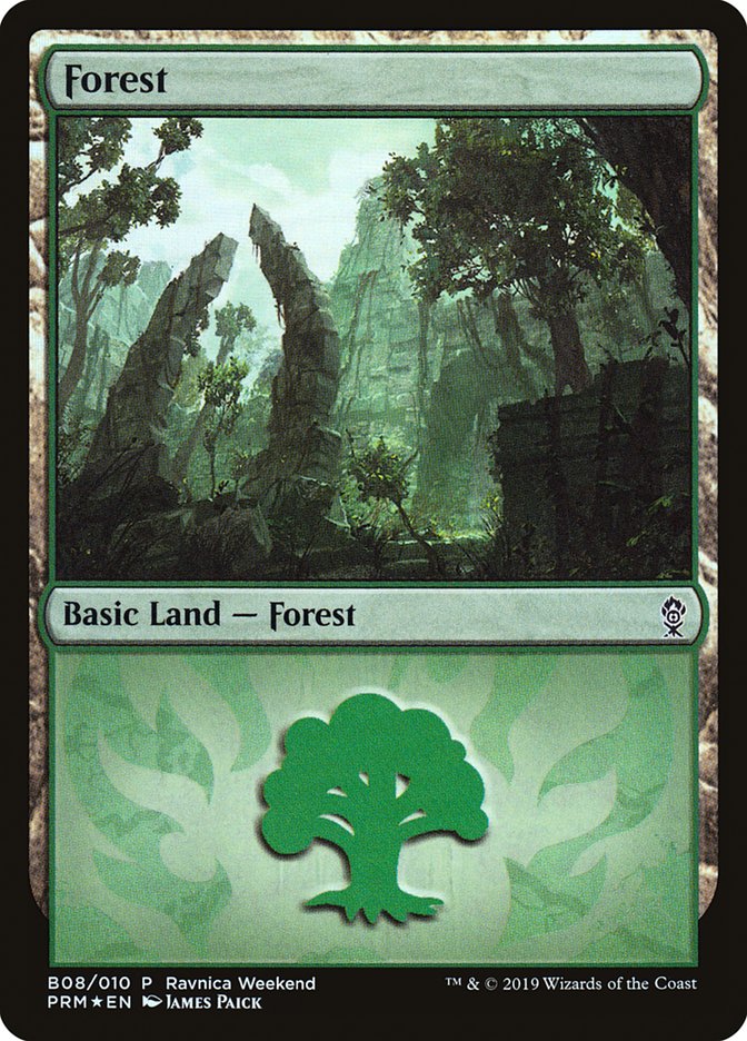 Forest (B08) [Ravnica Allegiance Guild Kit] Magic: The Gathering