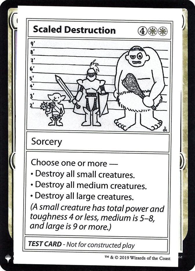 Scaled Destruction [Mystery Booster Playtest Cards] Magic: The Gathering