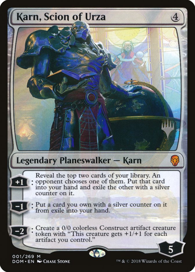 Karn, Scion of Urza (Promo Pack) [Dominaria Promos] Magic: The Gathering