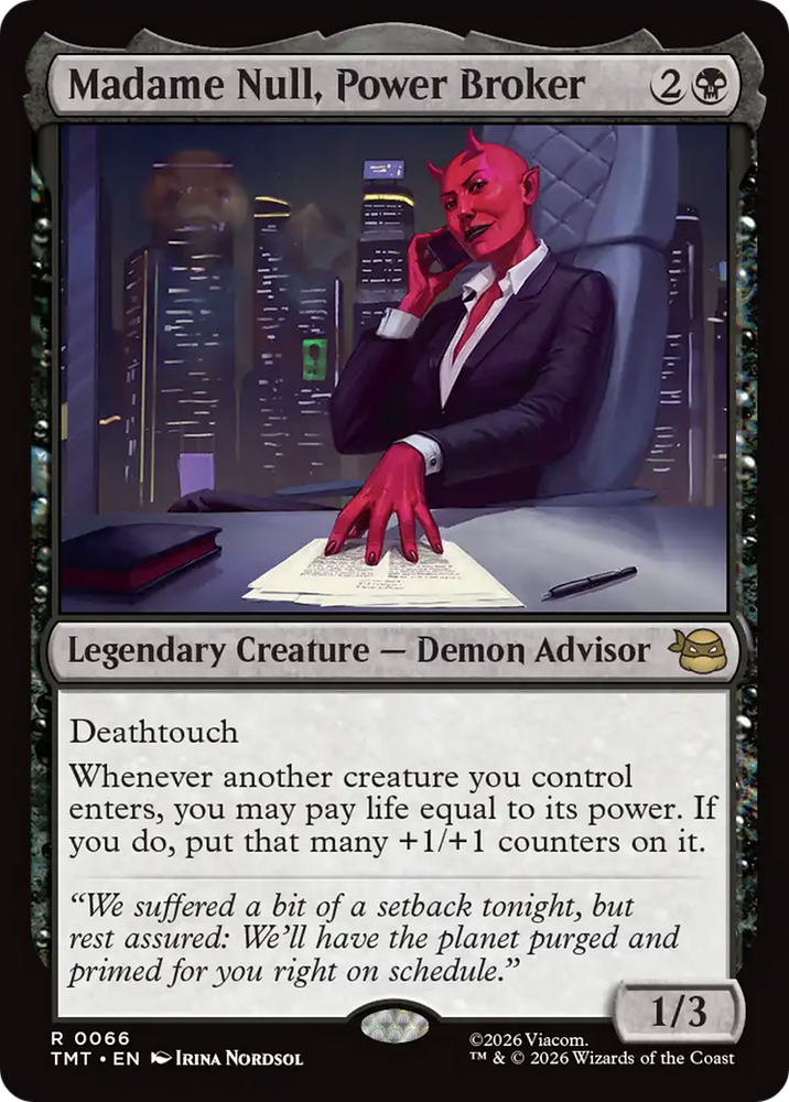 Madame Null, Power Broker [Teenage Mutant Ninja Turtles] Magic: The Gathering