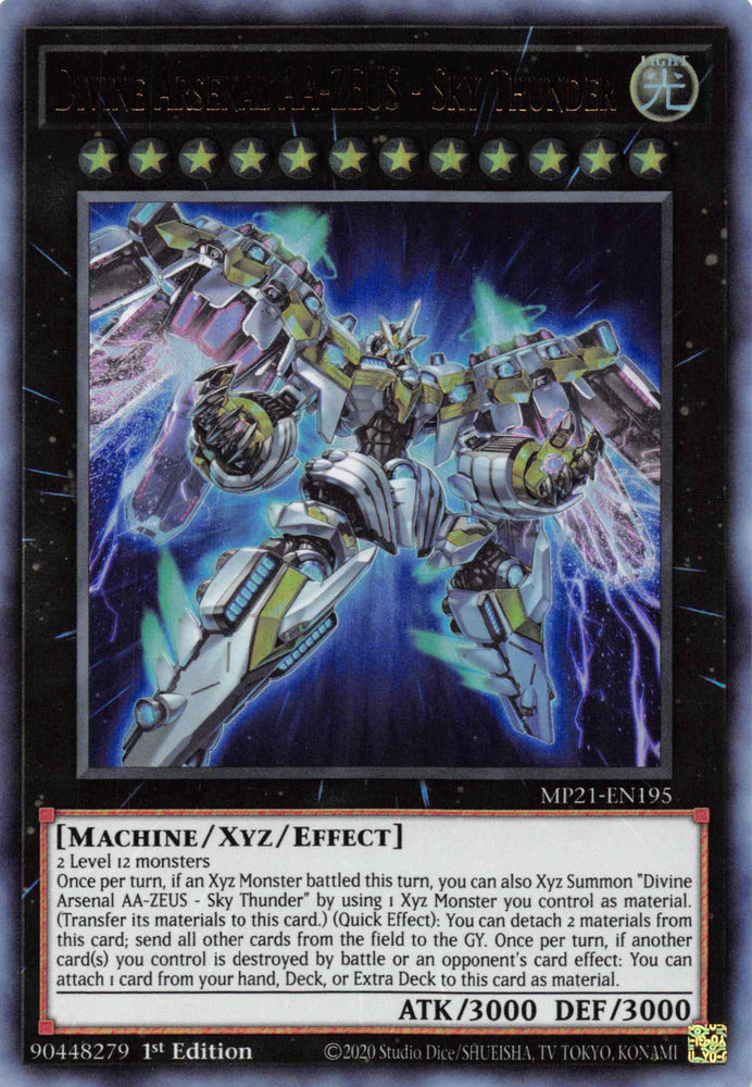Divine Arsenal AA-ZEUS - Sky Thunder [MP21-EN195] Ultra Rare - Yugioh Cards For Your TCG Needs!