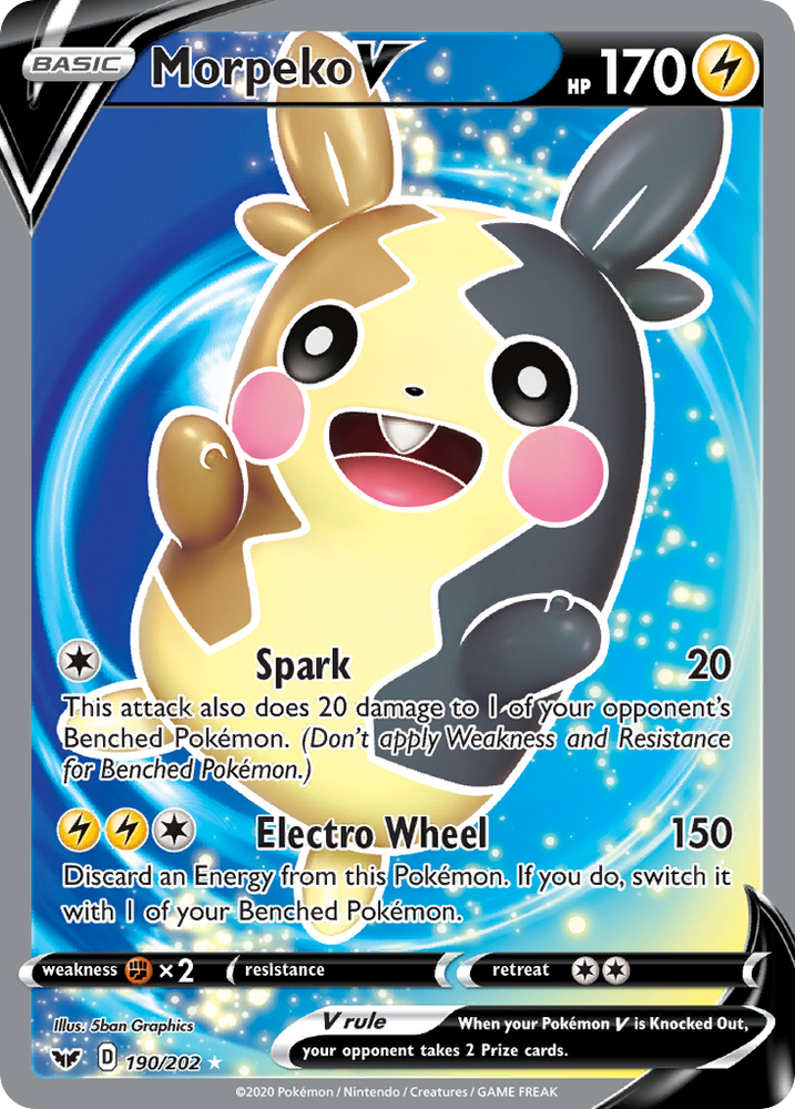 Morpeko V (190/202) [Sword & Shield: Base Set] Pokémon