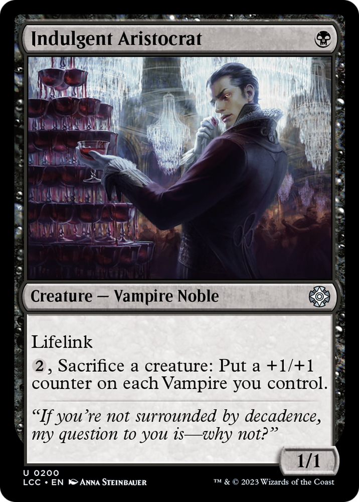 Indulgent Aristocrat [The Lost Caverns of Ixalan Commander] Magic: The Gathering