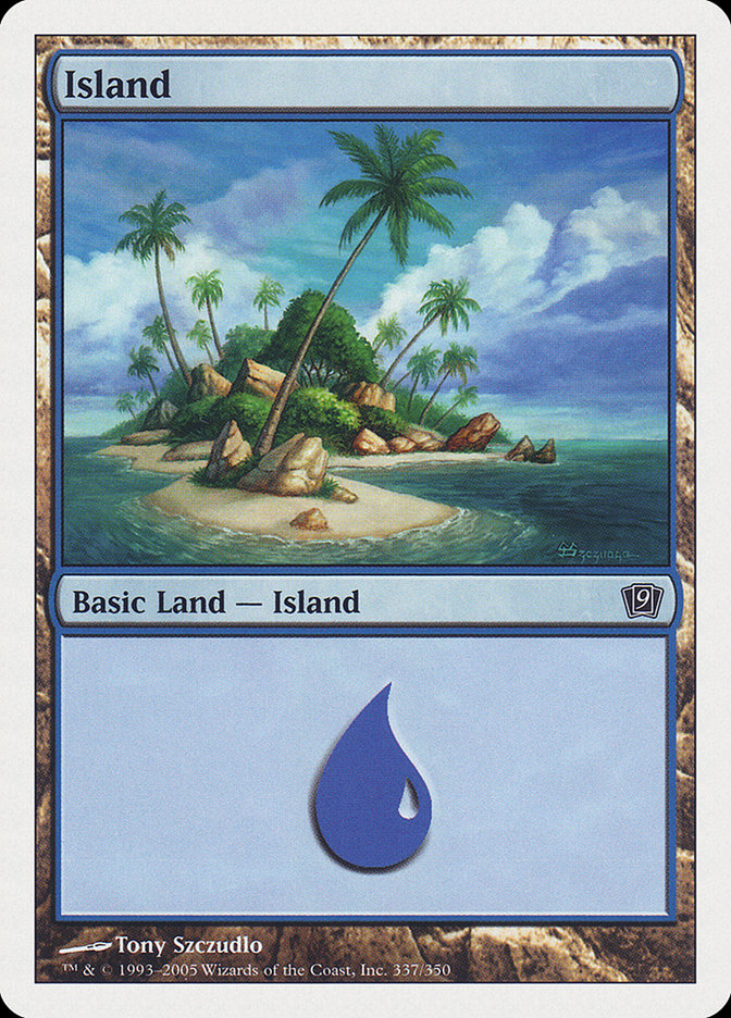 Island (337) [Ninth Edition] Magic: The Gathering
