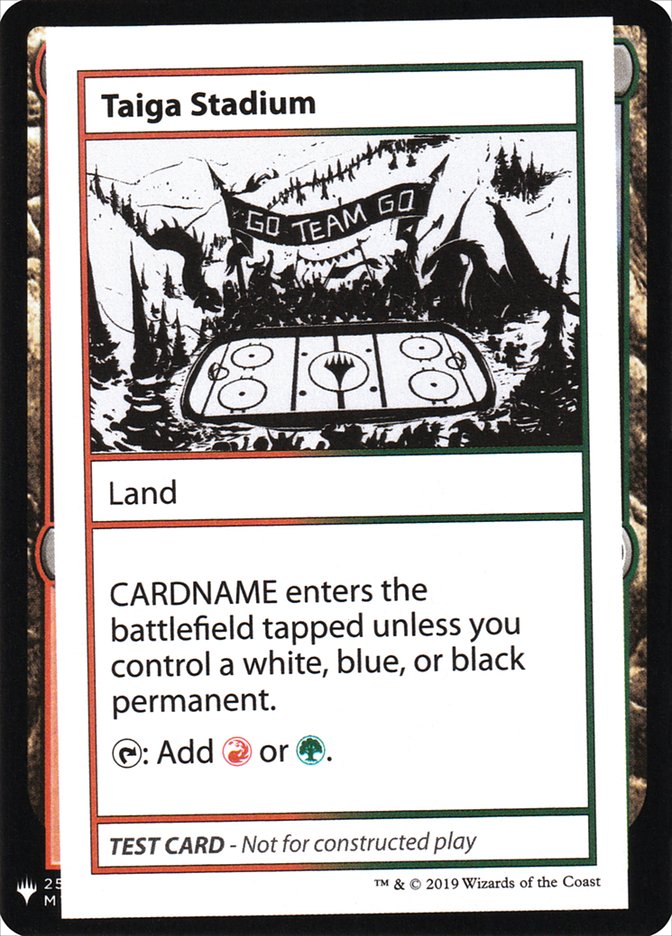 Taiga Stadium [Mystery Booster Playtest Cards] Magic: The Gathering