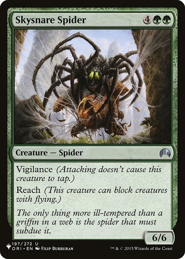 Skysnare Spider [The List] Magic: The Gathering