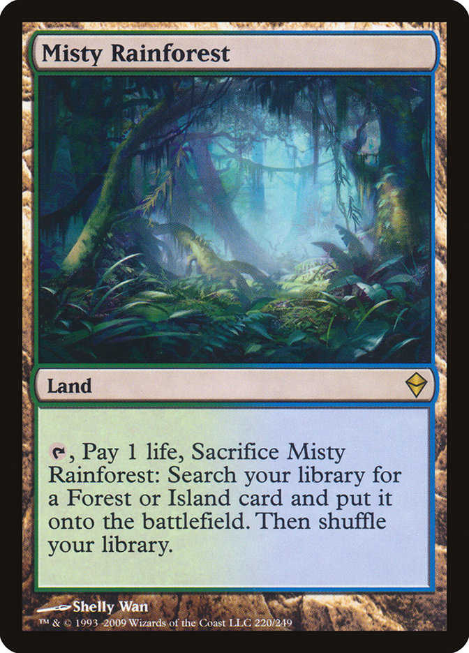 Misty Rainforest [Zendikar] Magic: The Gathering