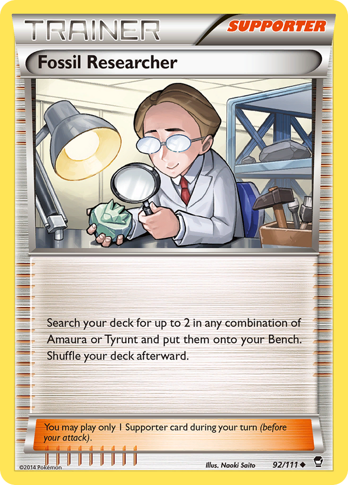 Fossil Researcher (92/111) [XY: Furious Fists] Pokémon