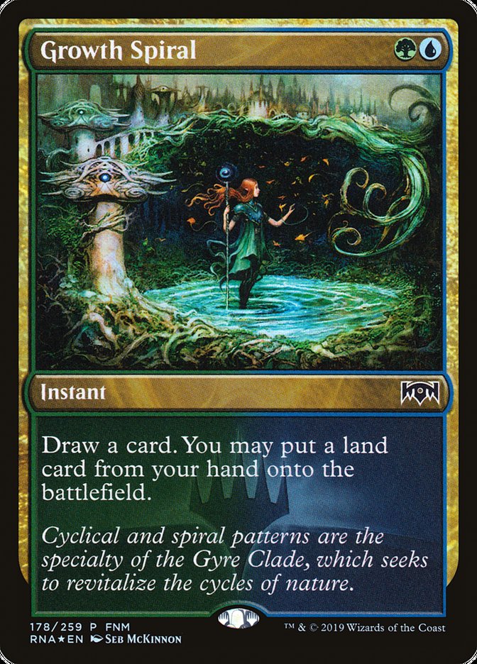 Growth Spiral (FNM) [Ravnica Allegiance Promos] Magic: The Gathering
