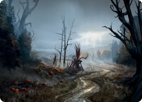 Overgrown Farmland Art Card [Innistrad: Midnight Hunt Art Series] Magic: The Gathering