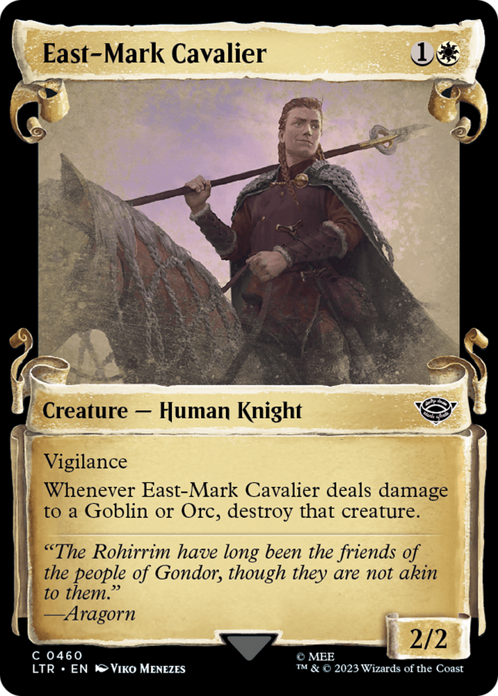 East-Mark Cavalier [The Lord of the Rings: Tales of Middle-Earth Showcase Scrolls] Magic: The Gathering