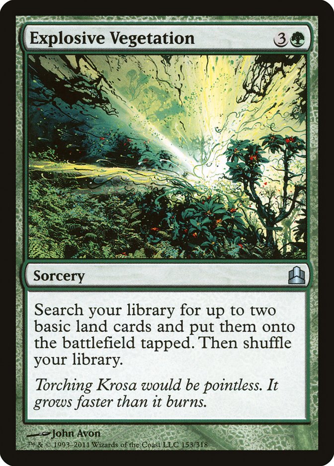 Explosive Vegetation [Commander 2011] Magic: The Gathering
