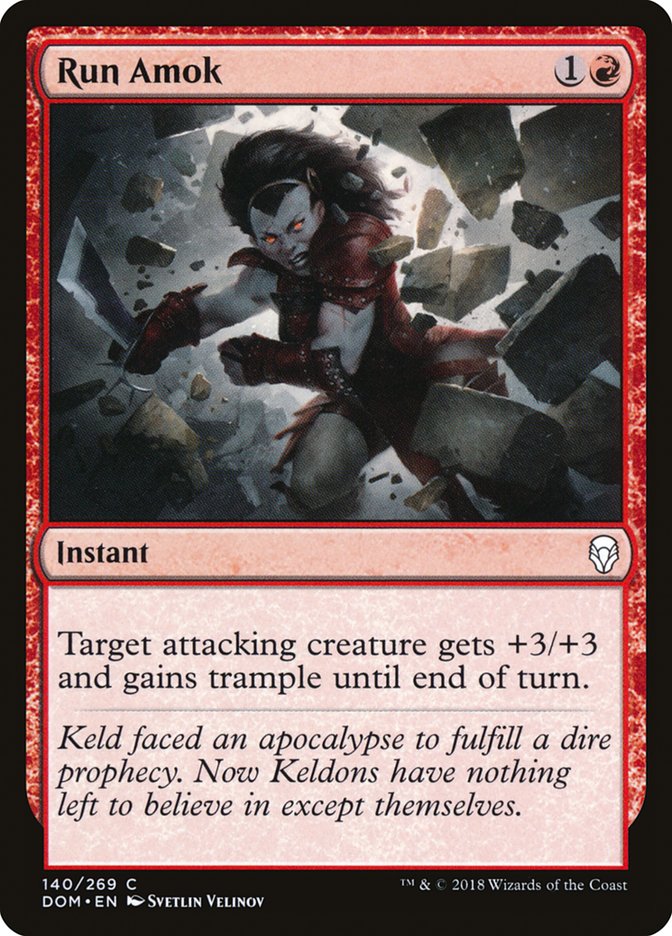 Run Amok [Dominaria] Magic: The Gathering