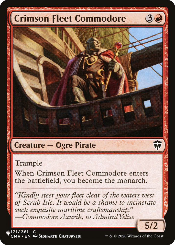 Crimson Fleet Commodore [The List] Magic: The Gathering