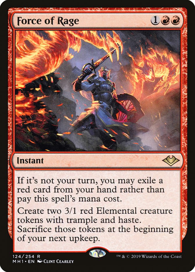 Force of Rage [Modern Horizons] Magic: The Gathering