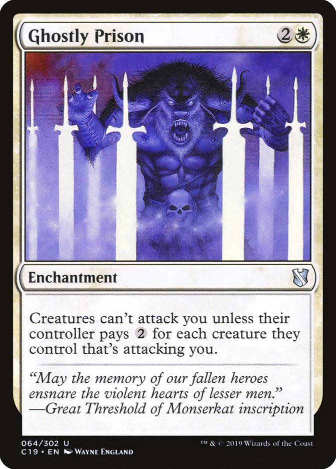 Ghostly Prison [Commander 2019] Magic: The Gathering