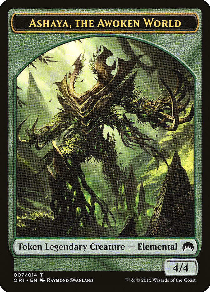 Ashaya, the Awoken World Token [Magic Origins Tokens] Magic: The Gathering