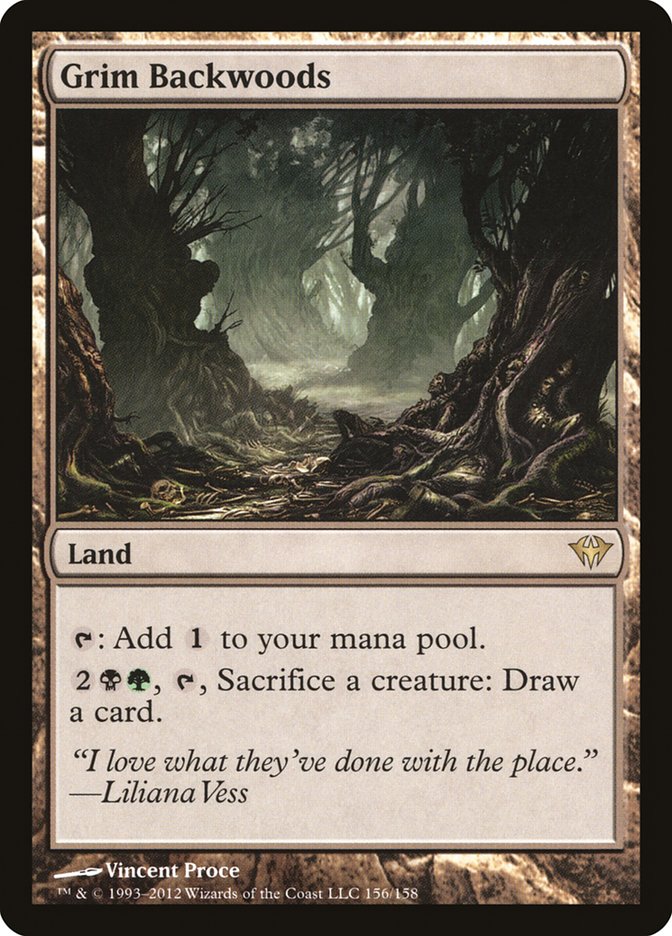 Grim Backwoods [Dark Ascension] Magic: The Gathering