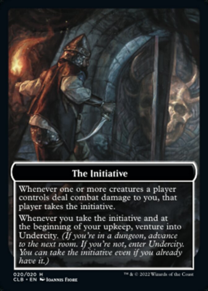 The Initiative // Undercity Double-Sided Token [Commander Legends: Battle for Baldur's Gate Tokens] Magic: The Gathering