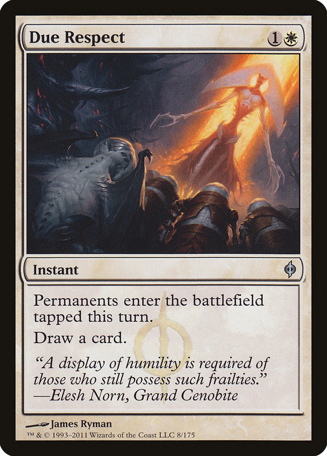 Due Respect [New Phyrexia] Magic: The Gathering
