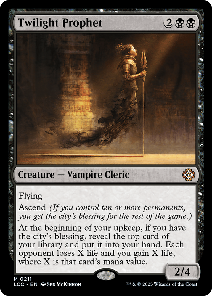 Twilight Prophet [The Lost Caverns of Ixalan Commander] Magic: The Gathering