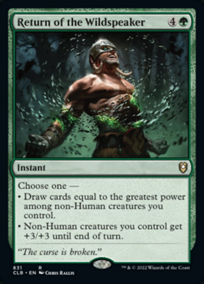 Return of the Wildspeaker [Commander Legends: Battle for Baldur's Gate] Magic: The Gathering