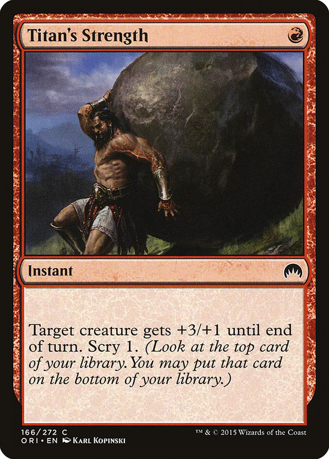 Titan's Strength [Magic Origins] Magic: The Gathering