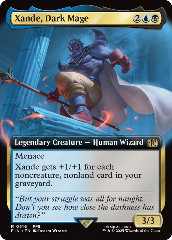 Xande, Dark Mage (Extended Art) [FINAL FANTASY] Magic: The Gathering