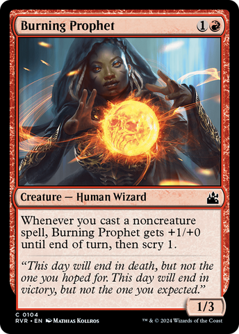 Burning Prophet [Ravnica Remastered] Magic: The Gathering