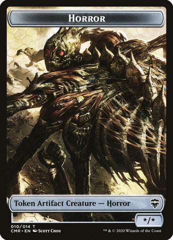 Angel // Horror Double-Sided Token [Commander Legends Tokens] Magic: The Gathering