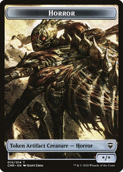 Horror // The Monarch Double-Sided Token [Commander Legends Tokens] Magic: The Gathering