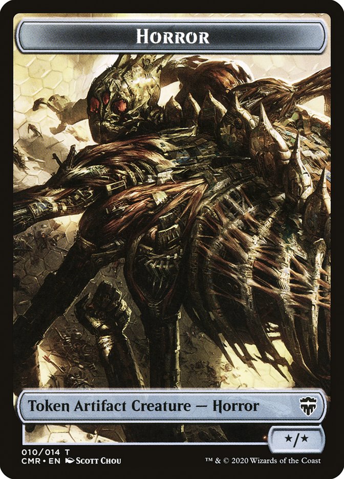 Horror Token [Commander Legends Tokens] Magic: The Gathering