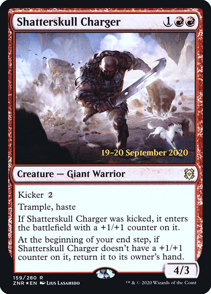 Shatterskull Charger [Zendikar Rising Prerelease Promos] Magic: The Gathering