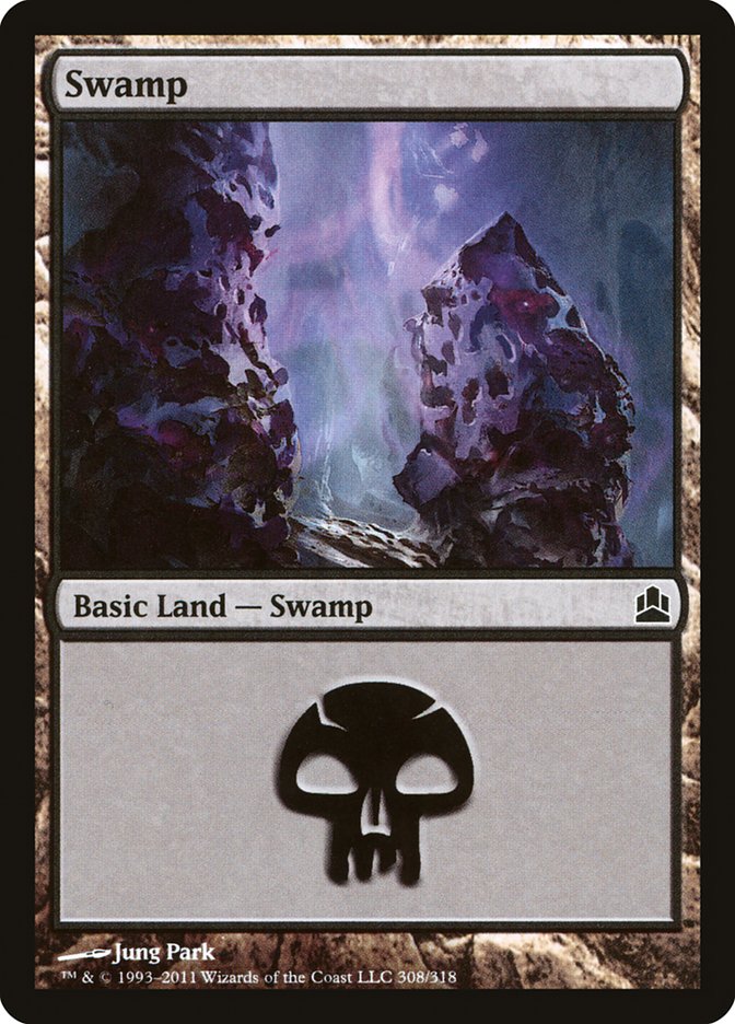 Swamp (308) [Commander 2011] Magic: The Gathering