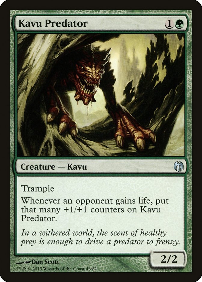 Kavu Predator [Duel Decks: Heroes vs. Monsters] Magic: The Gathering