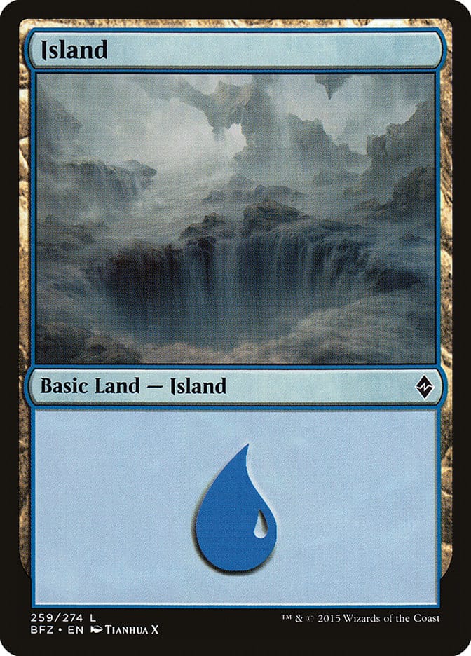 Island (259) [Battle for Zendikar] Magic: The Gathering